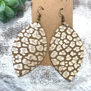 Metallic Leopard Earrings