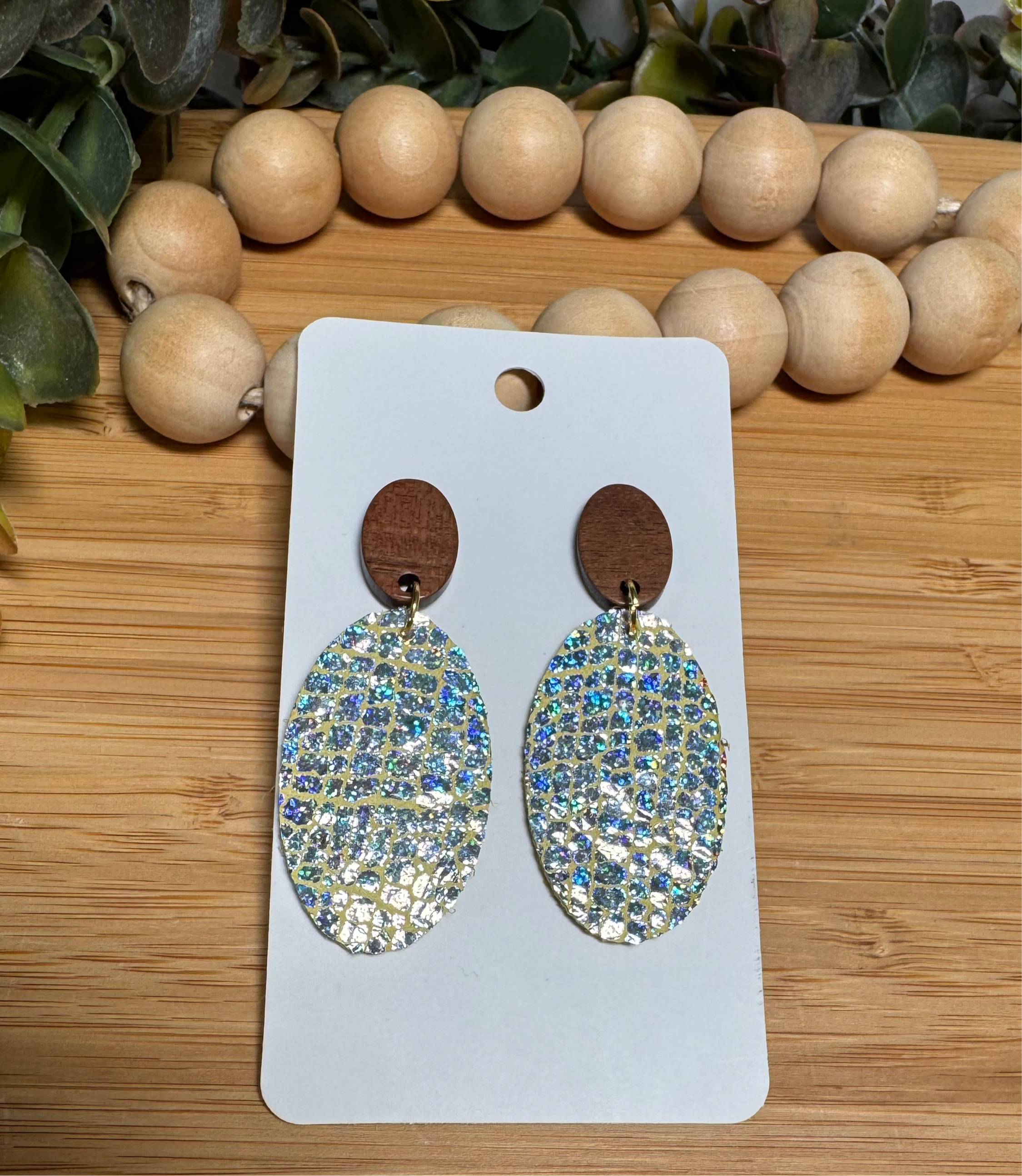 Halo Leather Earrings