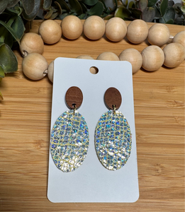 Halo Leather Earrings
