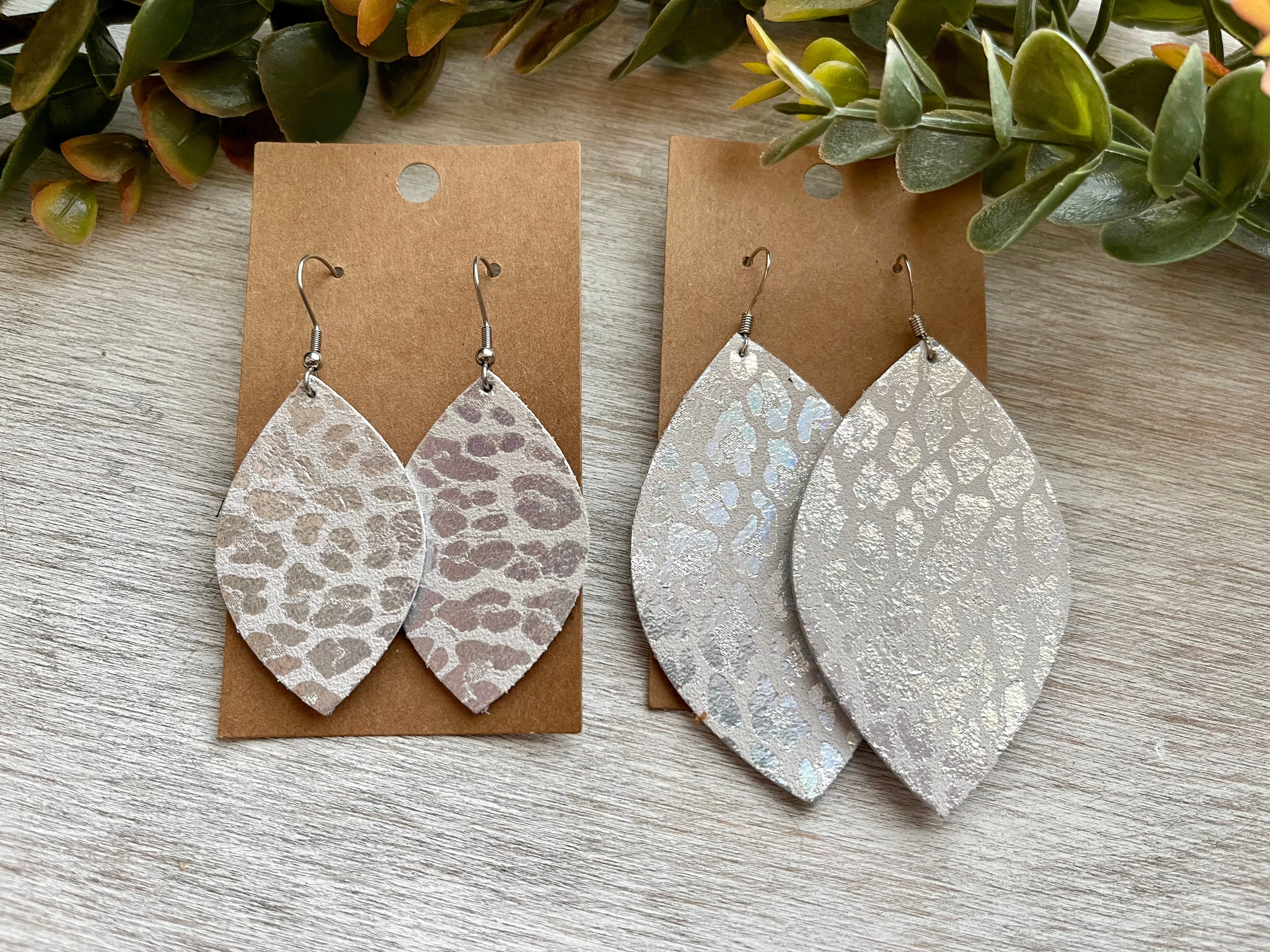 Metallic Leopard Earrings