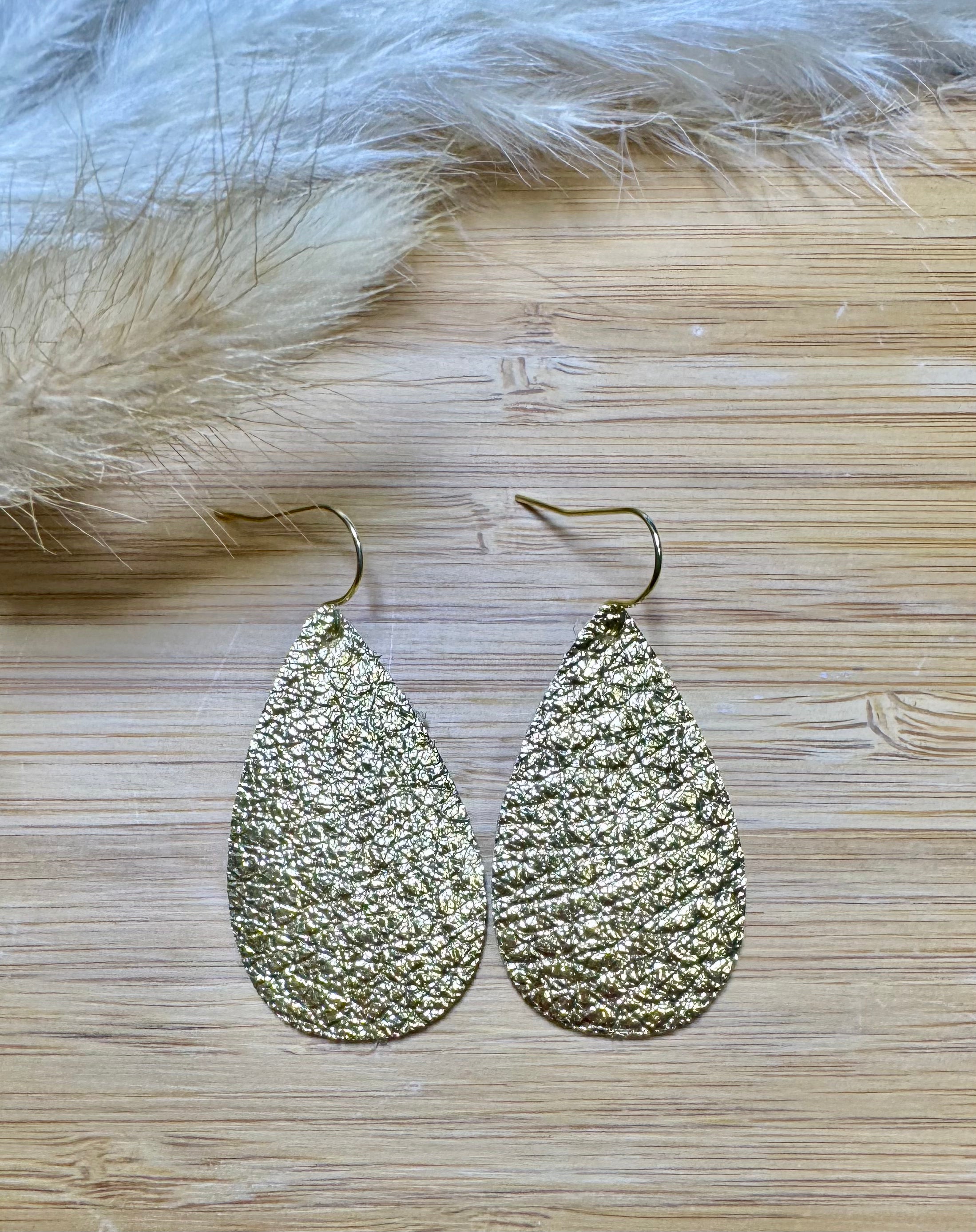 Gold drop earrings