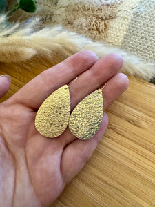 Gold drop earrings