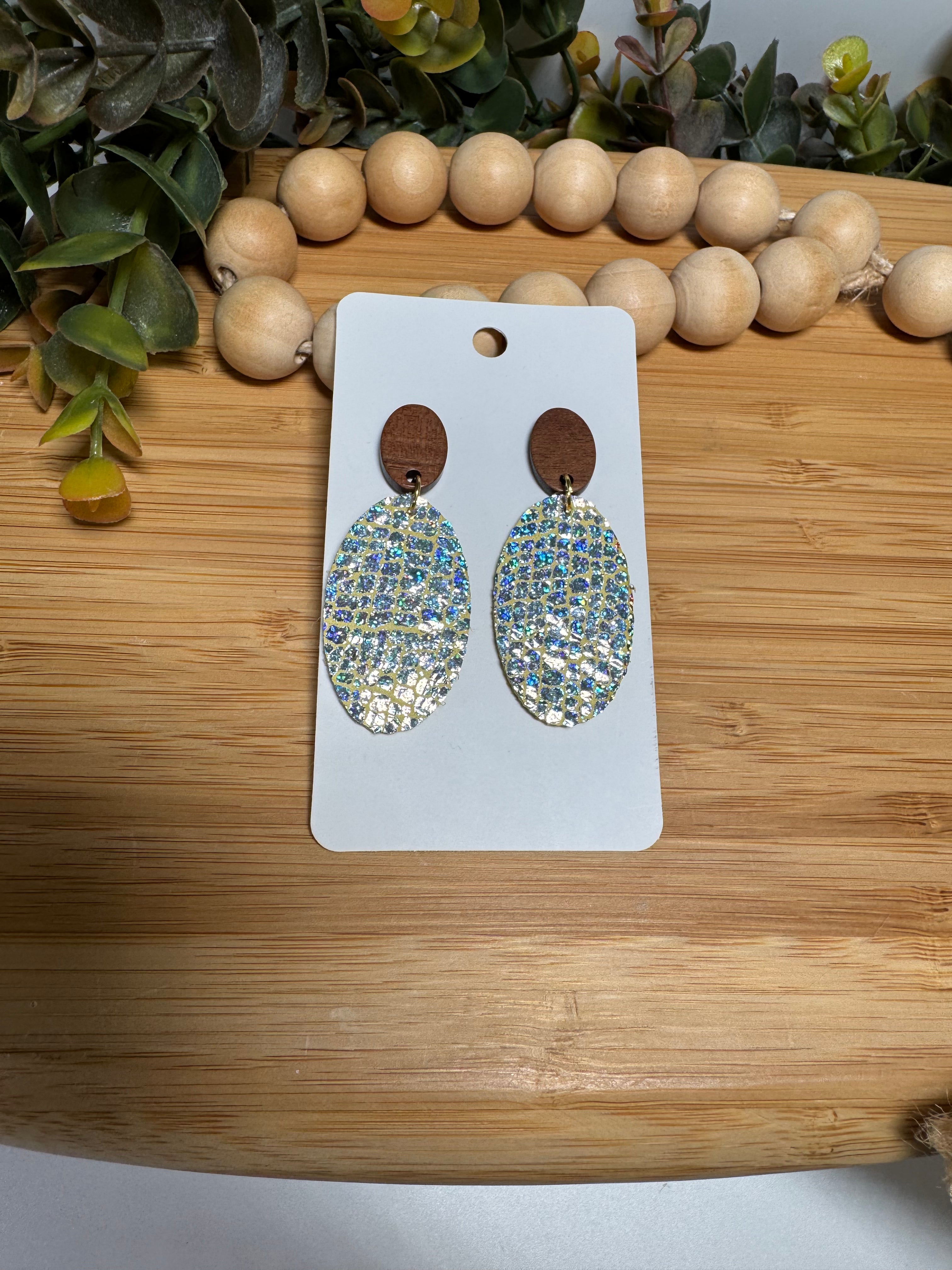 Halo Leather Earrings